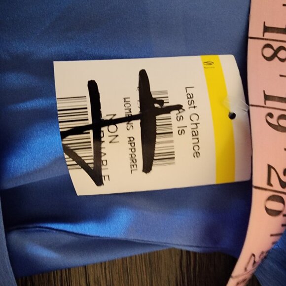 French Connection Diandra Top NWT Blue Large - Picture 4 of 10